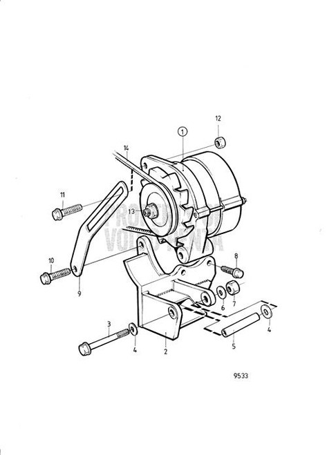 Screw (V2) - Volvo Penta (859818)