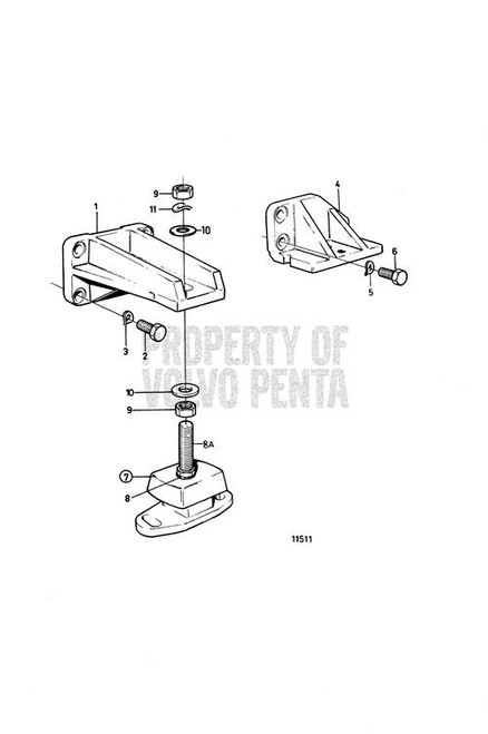 Adjusting Screw - Volvo Penta (860950)