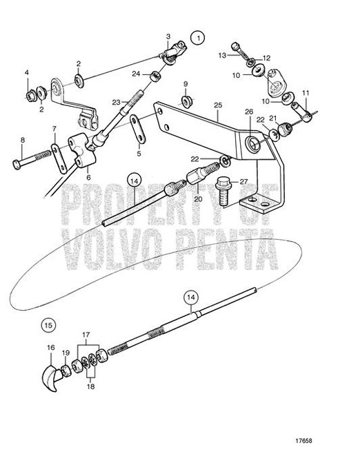 Cable Clamp - Volvo Penta (861479)