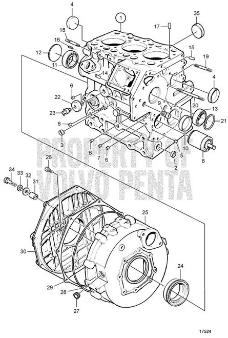 Insulating Bushing(V2) - Volvo Penta (861635)