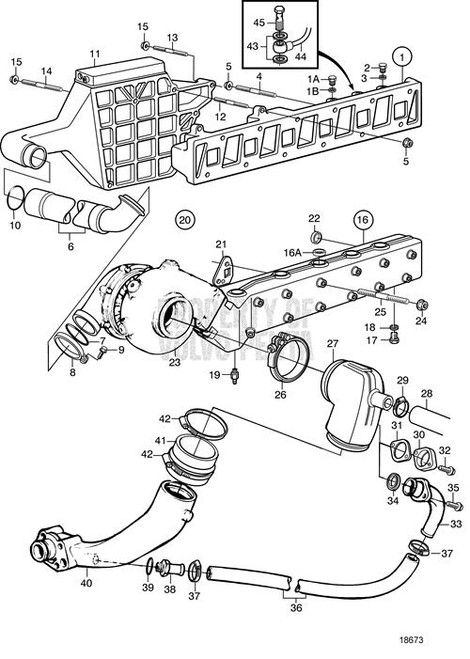 Inlet Pipe(V2) - Volvo Penta (861730)