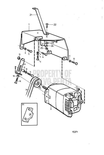 V-Belt(V2) - Volvo Penta (862488)