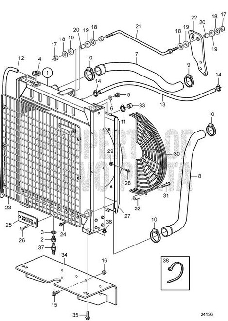 Radiator Protector(V2) - Volvo Penta (862956)