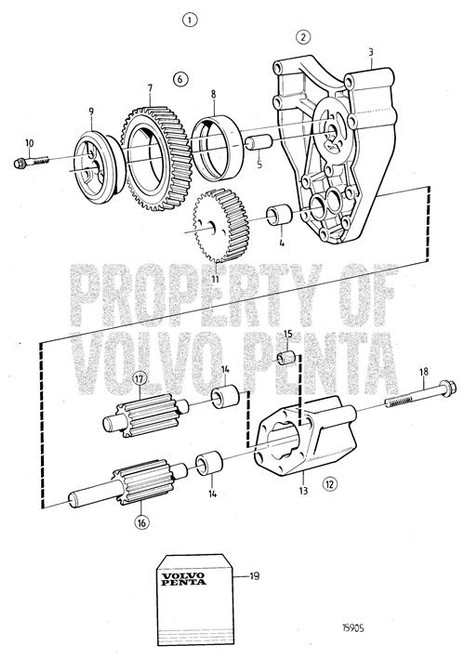 Oil Pump - Volvo Penta (864760)