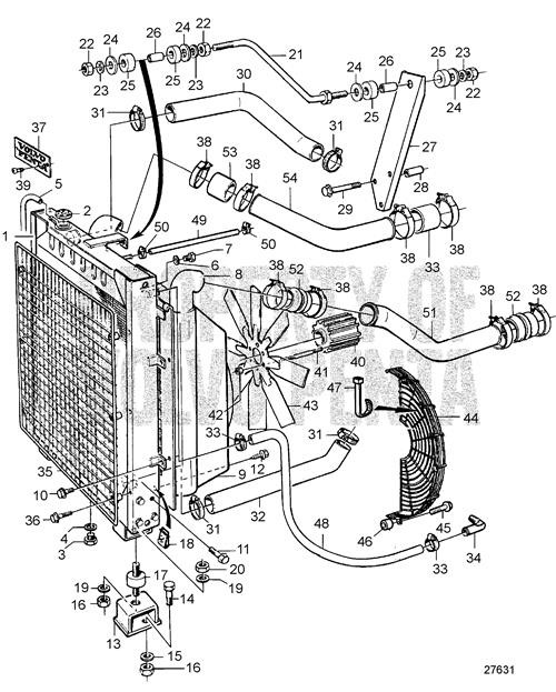 Radiator Stay(V2) - Volvo Penta (865207)