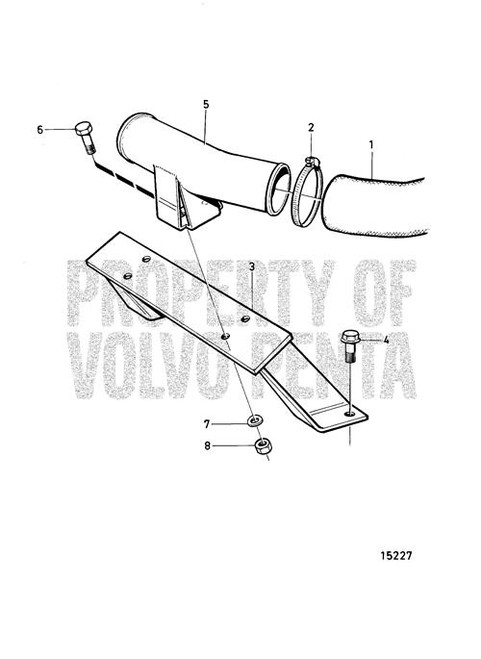 Connecting Pipe(V2) - Volvo Penta (866221)