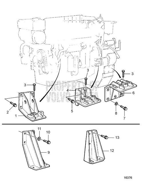 Engine Bracket(V2) - Volvo Penta (866512)