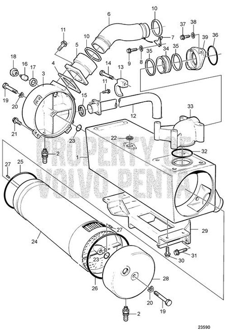 Coolant Pipe(V2) - Volvo Penta (866772)