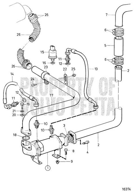 Coolant Pipe(V2) - Volvo Penta (866774)