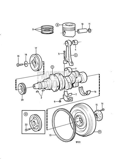 Piston Kit(V2) - Volvo Penta (876118)