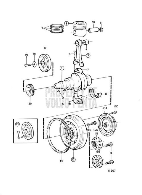 Piston Kit(V2) - Volvo Penta (876291)