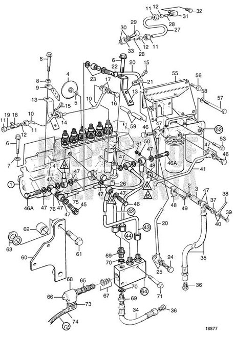 Banjo Nipple(V2) - Volvo Penta (945417)