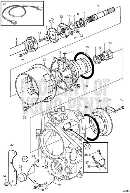 Nut - Volvo Penta (950375)