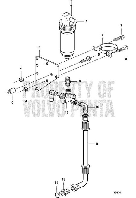 Elbow Nipple(V2) - Volvo Penta (957111)