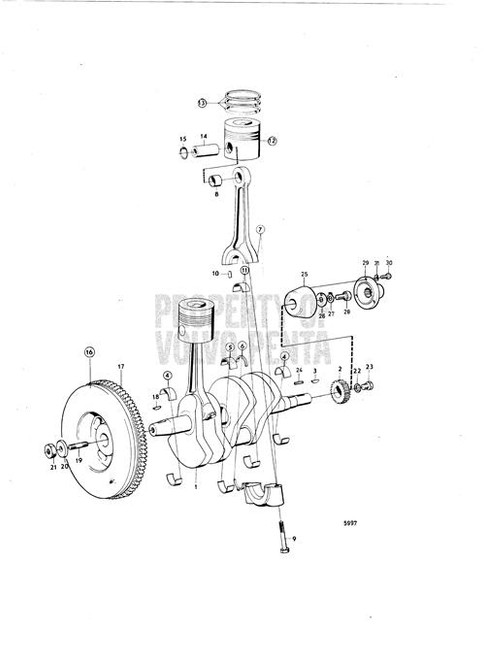 Hexagon Screw - Volvo Penta (963246)