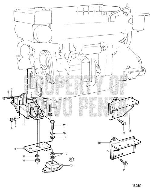 Adjusting Screw(V2) - Volvo Penta (977987)