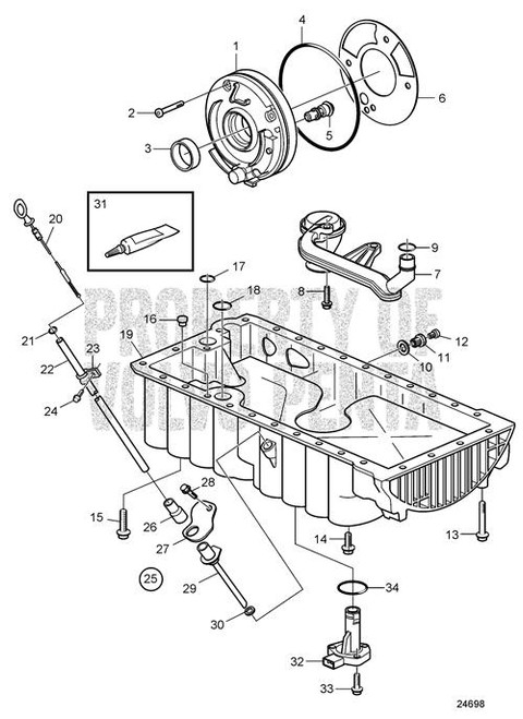 Flange Screw - Volvo Penta (980092)