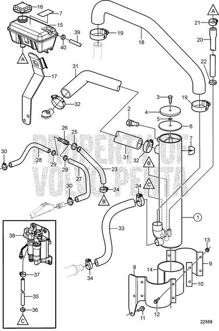 Clamp - Volvo Penta (982714)