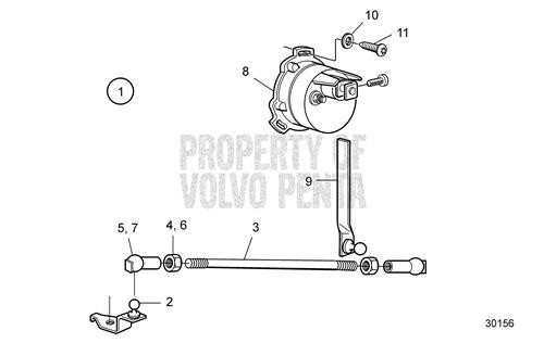 Hexagon Nut - Volvo Penta (990966)