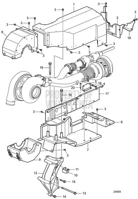 Flange Screw (V2) - Volvo Penta (994383)