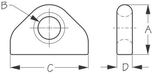 Aluminum BOWEYE WLDON Single EYE 13/16 (079710)