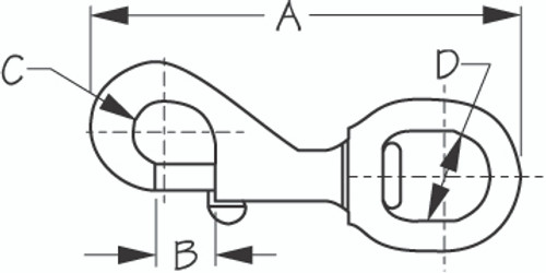 BRONZE SWIVEL EYE SNAP (136590-1)