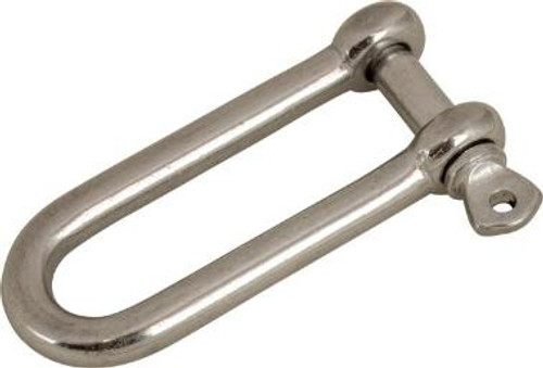 Stainless Steel CAPTIVE LONG D SHACKLE 1/4" (147176-1)
