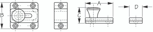 Chrome BRASS CUPBOARD BOLT (222380-1)