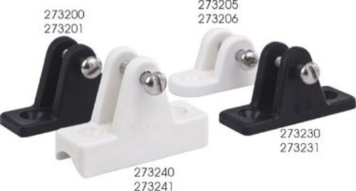 NYLON SMALL DECK HINGE WHITE (273206-1)