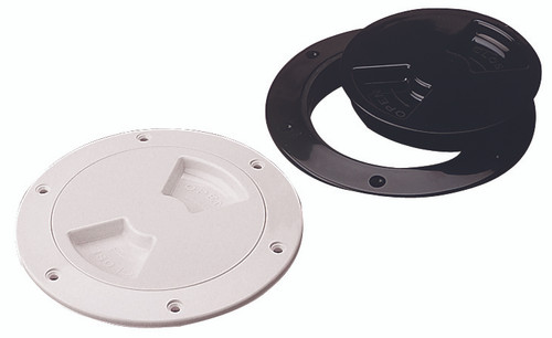 ABS DECK PLATE WHITE SMOOTH 4" (336140-1)