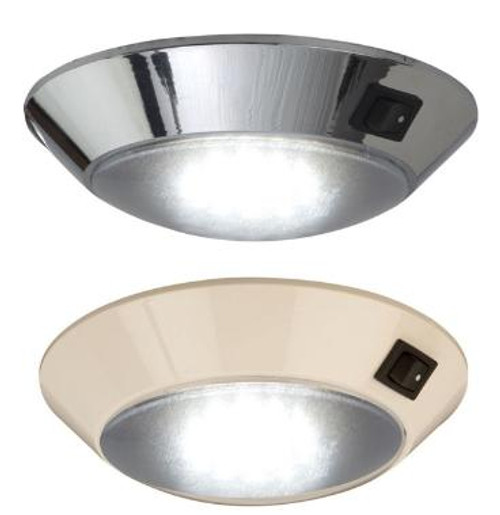 Chrome PLASTIC LED DOME LIGHT 4" (401725-1)