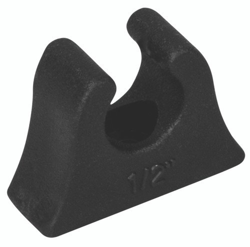 RUBBER POLE CLIP BLACK 3/4" (491345-1)