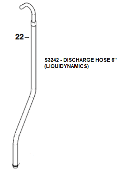 DISCHARGE HOSE 6" (S3242)