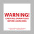 WINTER WARNING LABEL (100/PK) (WARNING TAG)