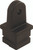 Nylon SQ TUBE TOP INSERT(Black)-1" (273580-1)