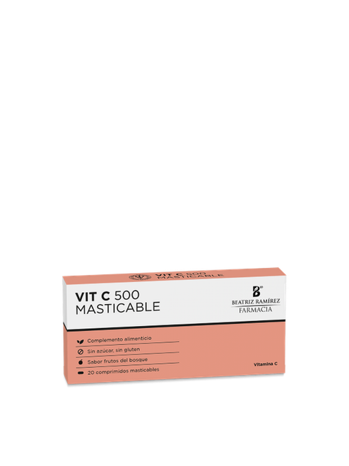 B10 VIT C 500 MASTICABLE 20 COMP