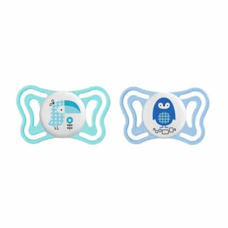 CHICCO CHUPETE PHYSIOFORMA SILICONA 2-6M LIGHT 2U