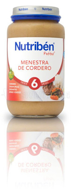 Nutriben potito menestra de cordero, 250 g