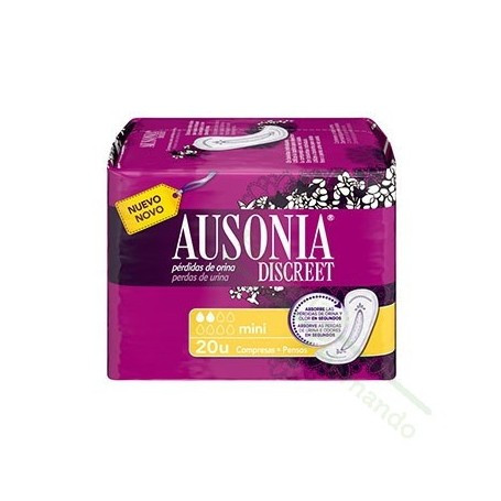 Absorb inc orina muy ligera ausonia discreet mini 20 U