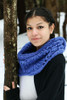 A simple cowl with big impact when knit with bulky yarn.