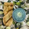 Luster + Sage Blossom on Mary Ann yarn base