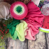 Hand-dyed color-morphing gradient Blossom cake — Jubilee Melon