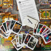 A digital copy of the colorwork cards is included in your order, with a letter explaining the case and links to an online digital 'case file.'