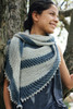 Mesh-enger Shawl- This shawl pattern is worked on the bias with a unique asymmetrical shape and mesh striping. It is surprisingly uncomplicated to knit up. Use one full-size skein of “Mad Hatter” and two mini-skeins, or choose two skeins of your favorite contrasting colors of Mad Hatter. Pattern available for purchase and download.