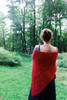 Red Queens Shawl-One may describe the Red Queen as contrary and paradoxical, but sometimes that's a good thing, as in this tip-to-tip knit shawl with two distinct stitch patterns. Half in ribbing, and half in lace stitch, this shawl pairs no-nonsense straight lines with lovely, rippling waves. Bold yet feminine. Pattern available for purchase and download.