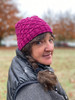 The hat worked in a tonal colorway really allows the stitches to pop!