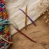 Try the Tapered Tapestry Needle Trio. Their smooth, tapered tips glide between stitches and help weave in ends quickly and easily.