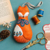 his charming Folk Embroidered Fox is instantly recognisable as a classic Corinne Lapierre design. Her love of folk art is evident in all her creations and this delicately embroidered animal is a perfect example of her craft and style.