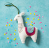 This Llama mini craft kit contains everything you need to make one adorable felt hanging decoration.