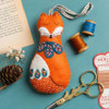 his charming Folk Embroidered Fox is instantly recognisable as a classic Corinne Lapierre design. Her love of folk art is evident in all her creations and this delicately embroidered animal is a perfect example of her craft and style.